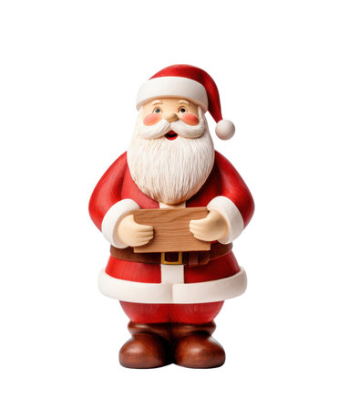 santa claus figur isolated on whiteの素材