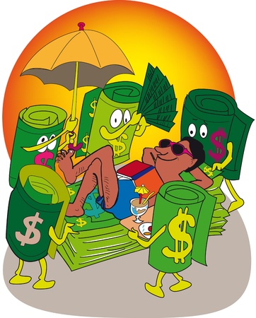 break millionaireのイラスト素材