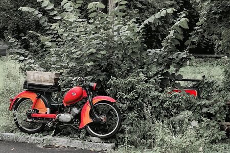 old motorcycleの写真素材