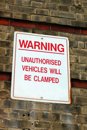 clamping signの写真素材