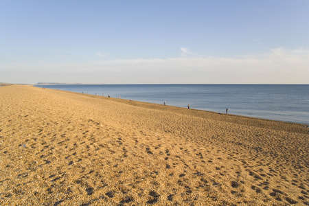 england dorset coast chesil beachの写真素材