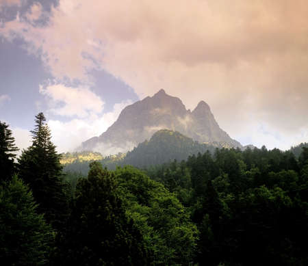pyrenees mountain pic du midi d'ossau pyrenees-atlantiqueの写真素材