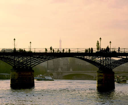 pont des arts paris franceの写真素材
