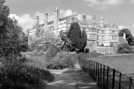 stately home elizabethan mansionの写真素材