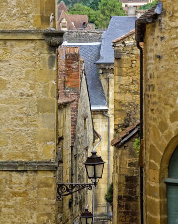 sarlat village dordogne valley france europe euの写真素材