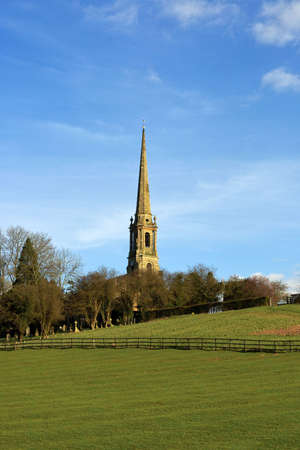 church on hillの写真素材