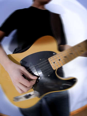 guitarist teenage boy playing guitar