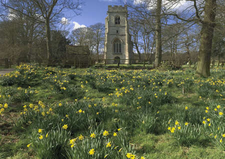 baddesley clinton estate warwickshire route of the of england way long distance footpathの写真素材