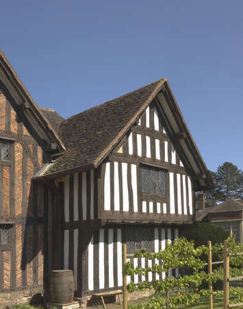 half timbered buildings selly hall bourneville birmingham midlands england ukの写真素材