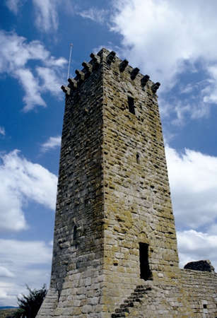 stone tower ruined castle の写真素材