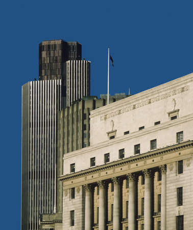 bank city of london england uk stock exchange building natwest towerの写真素材