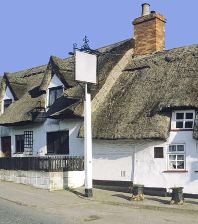 country pub thurleigh village bedfordshire home counties england ukの写真素材