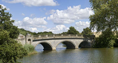 england warwickshire compton verney robert adam bridgeの写真素材