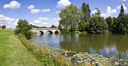 england warwickshire compton verney robert adam bridgeの写真素材