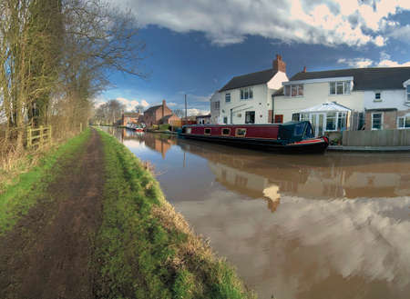 worcester and birmingham canal astwood worcestershire midlands england ukの写真素材