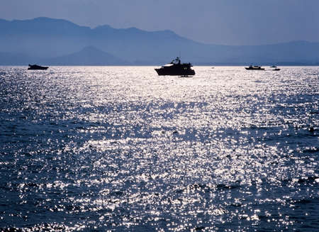 hyeres port holiday resort near toulon var cote d'azur provence franceの写真素材