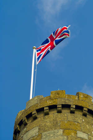union jack castle tower turretの写真素材