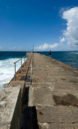 holiday resort town porthleven cornwall england ukの写真素材