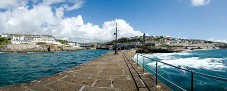 holiday resort town porthleven cornwall england uk