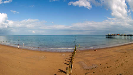 holiday resort town teignmouth devon england ukの写真素材