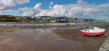holiday resort town teignmouth devon england ukの写真素材