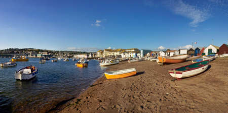 holiday resort town teignmouth devon england ukの写真素材