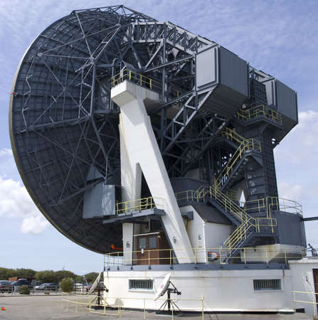 satellite earth station goonhilly down cornwall england uk