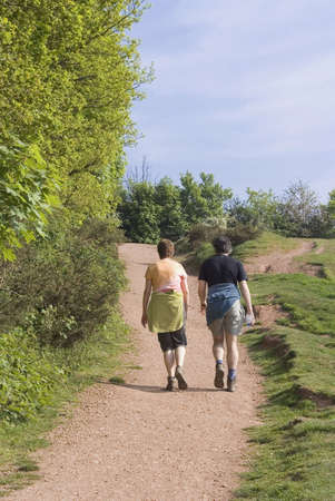 footpath clent hills worcestershire midlands england uk