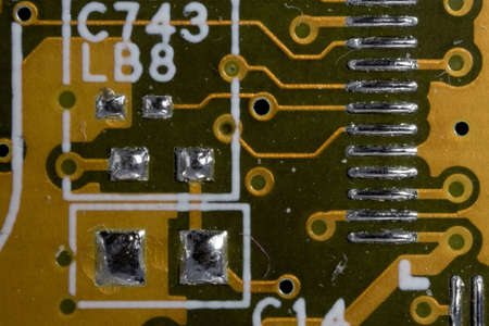 circuit board on graphics card of computer motherboard technology electronics