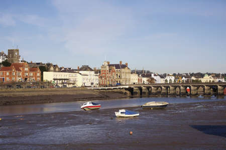 bideford devon river torridgeの写真素材