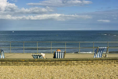 holiday resort town teignmouth devon england ukの写真素材