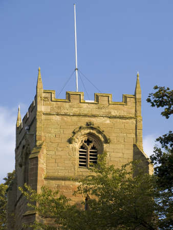 churchyard beoley church warwickshire midlandsの写真素材