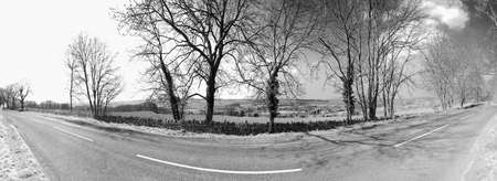 cotswold road chipping campden gloucestershire the midlands england uk europeの写真素材