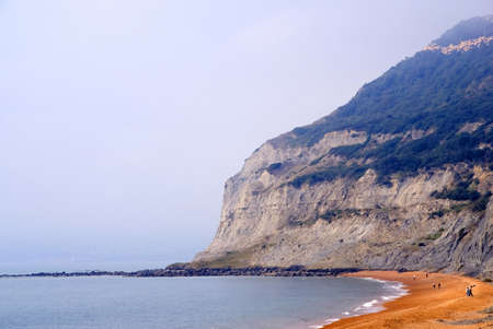 Beach seatown jurassic coast dorset england ukの写真素材