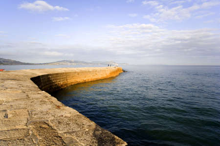 lyme regis dorset england uk the cobbの写真素材