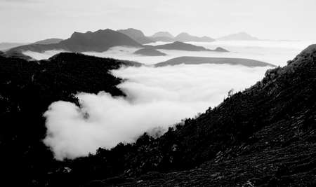 pyrenees view from the col de la pierre st martin pyrenees-atlantique bearn france europeの写真素材