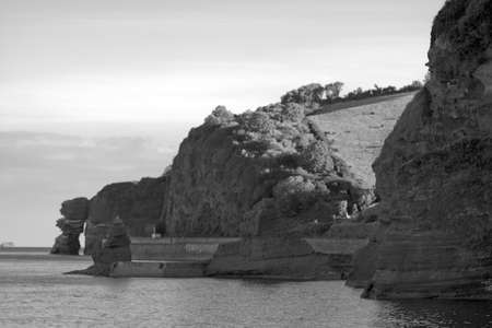 sea front holiday resort town of dawlish devon england ukの写真素材
