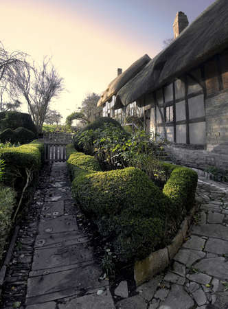 anne hathaways cottage home of william shakespeares wife shottery stratford-upon-avon great britain england uk united kingdom euの写真素材