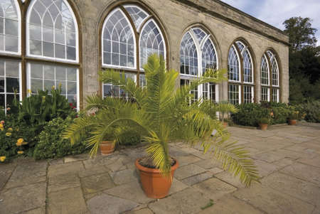 Inside the grounds of Warwick castle, Warwickshire, Midlands, England, UKの写真素材