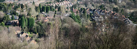 Suburbs of birmingham, england uk housing.の写真素材