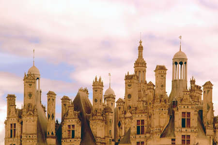 Chateau chambord in the loire valley france europe.の写真素材