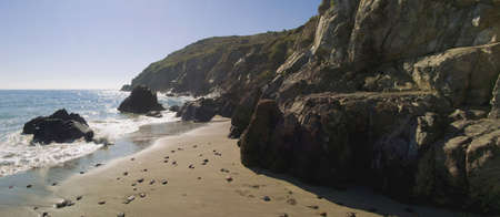 cornish coast kennack sands beach cornwall england ukの写真素材