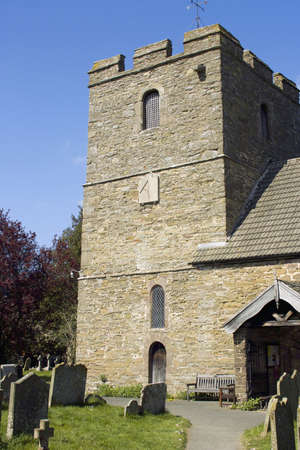 The parish church stokesay castle shropshire england ukの写真素材