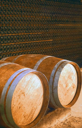 Wine cellar st emilion gironde aquitaine france.の写真素材