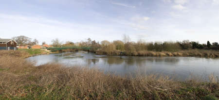 The river avon warwick warwickshire england uk.の写真素材