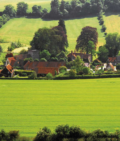 Turvilkle village in the Buckinghamshire Chilterns.の写真素材