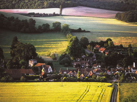 Turvilkle village in the Buckinghamshire Chilterns.の写真素材