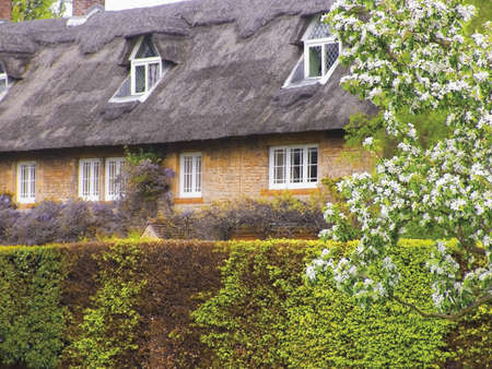 A cottage in the countryside.の写真素材
