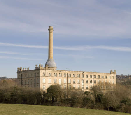 The Bliss tweed wool mill now converted into flats, chipping norton, the cotswolds, midlands, england, uk.の写真素材