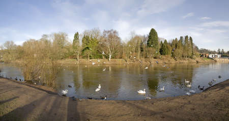 The  severn in the severn valley worcestershire the midlands england.